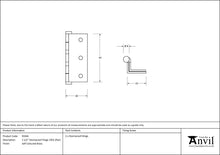 Load image into Gallery viewer, 91044 Self Coloured Brass 2½&quot; (pair) Stormproof Hinge 1951
