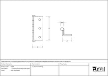 Load image into Gallery viewer, 91045 Bright Zinc Plated 2½&quot; Stormproof Hinge 1951 (pair)
