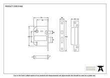 Load image into Gallery viewer, 91066 Black 3&quot; 5 Lever BS Sash Lock KA
