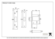 Load image into Gallery viewer, 91068 Black 3&quot; BS 5 Lever Deadlock KA
