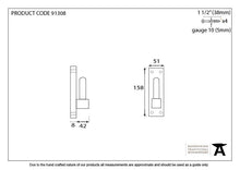 Load image into Gallery viewer, 91308 Pewter Frame Hook For 33742 (pair)
