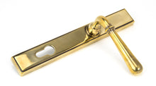 Load image into Gallery viewer, 91413 Aged Brass Newbury Slimline Lever Espag. Lock Set
