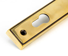 Load image into Gallery viewer, 91413 Aged Brass Newbury Slimline Lever Espag. Lock Set
