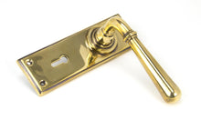 Load image into Gallery viewer, 91414 Aged Brass Newbury Lever Lock Set
