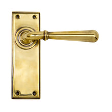 Load image into Gallery viewer, 91415 Aged Brass Newbury Lever Latch Set
