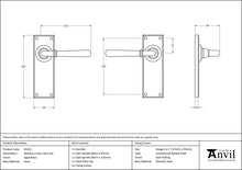 Load image into Gallery viewer, 91415 Aged Brass Newbury Lever Latch Set
