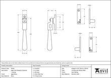 Load image into Gallery viewer, 91442 Aged Brass Night-Vent Locking Newbury Fastener
