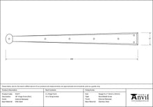 Load image into Gallery viewer, 91477 External Beeswax 24" Penny End Hinge Front (pair)
