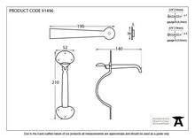 Load image into Gallery viewer, 91496 External Beeswax Medium Bean Thumblatch
