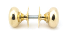 Load image into Gallery viewer, 91529 Polished Brass 57mm Mushroom Mortice/Rim Knob Set
