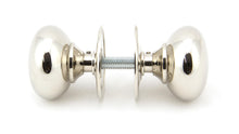 Load image into Gallery viewer, 91530 Polished Nickel 57mm Mushroom Mortice/Rim Knob Set
