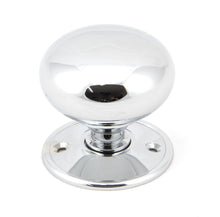 Load image into Gallery viewer, 91532 Polished Chrome 57mm Mushroom Mortice/Rim Knob Set
