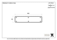 Load image into Gallery viewer, 91760 Black 400mm Plain Fingerplate
