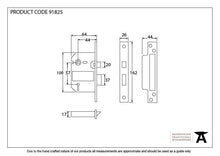 Load image into Gallery viewer, 91825 SS 2½&quot; 5 Lever BS Sashlock KA
