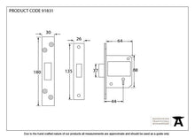 Load image into Gallery viewer, 91831 PVD 2½&quot; 5 Lever BS Deadlock
