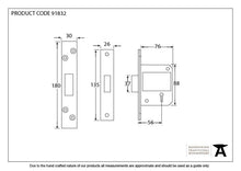 Load image into Gallery viewer, 91832 PVD 3&quot; 5 Lever BS Deadlock
