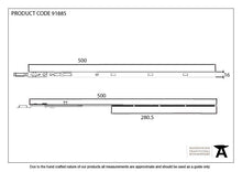 Load image into Gallery viewer, 91885 BZP 500mm Extension Piece for Espag Door Locks
