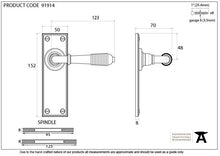 Load image into Gallery viewer, 91914 Polished Bronze Reeded Lever Latch Set
