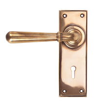 Load image into Gallery viewer, 91919 Polished Bronze Newbury Lever Lock Set
