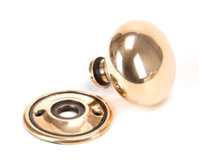 Load image into Gallery viewer, 91925 Polished Bronze Mushroom Mortice/Rim Knob Set
