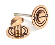 Load image into Gallery viewer, 91930 Polished Bronze Round Bathroom Thumbturn
