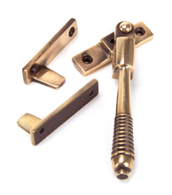 Load image into Gallery viewer, 91941 Polished Bronze Night-Vent Locking Reeded Fastener
