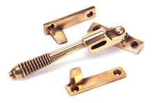 Load image into Gallery viewer, 91941 Polished Bronze Night-Vent Locking Reeded Fastener
