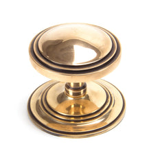 Load image into Gallery viewer, 91946 Polished Bronze Art Deco Centre Door Knob
