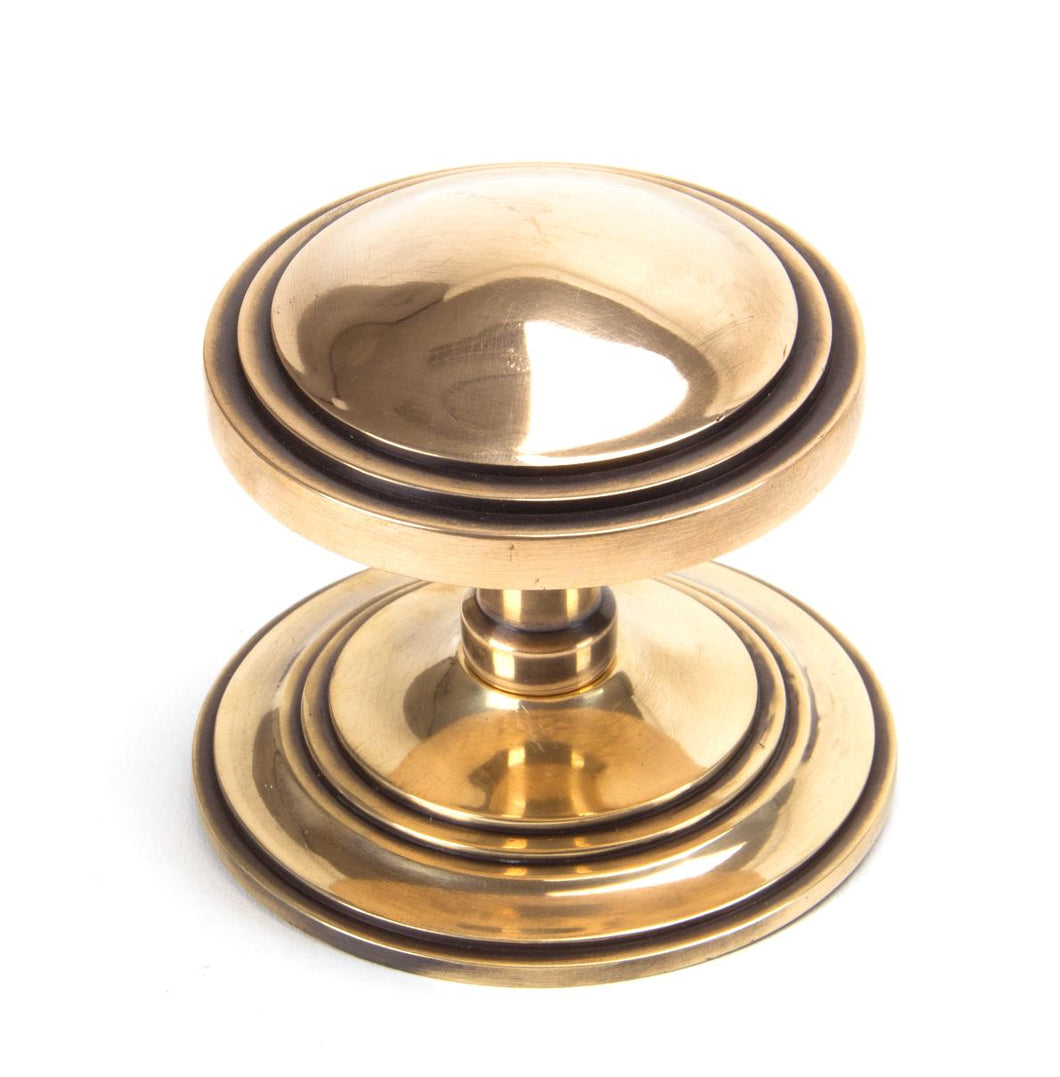 91946 Polished Bronze Art Deco Centre Door Knob