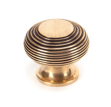 Load image into Gallery viewer, 91947 Polished Bronze Beehive Cabinet Knob 40mm
