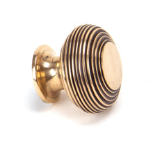 Load image into Gallery viewer, 91947 Polished Bronze Beehive Cabinet Knob 40mm
