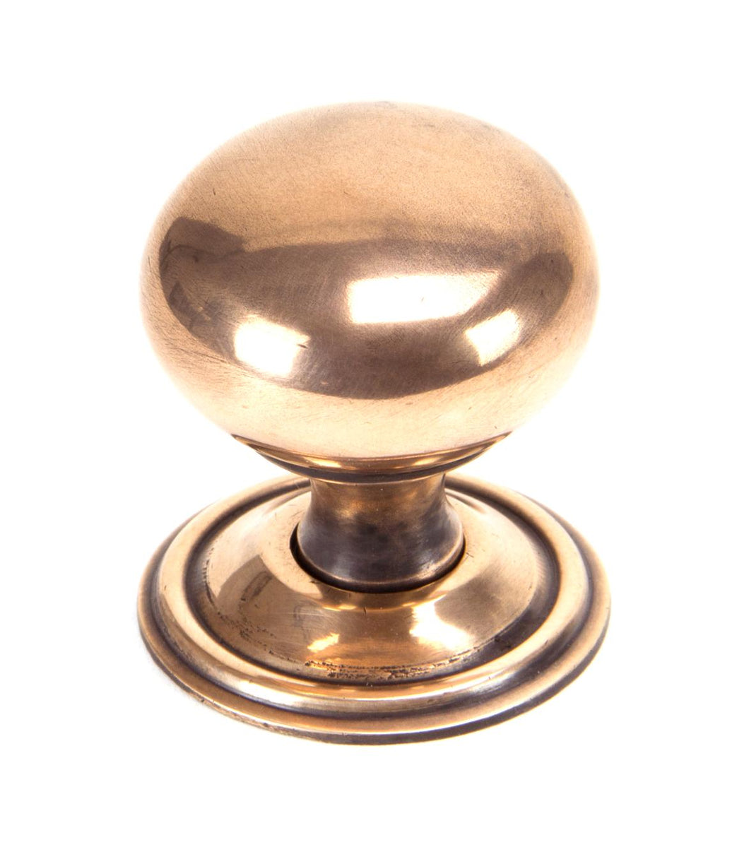 91949 Polished Bronze Mushroom Cabinet Knob 38mm