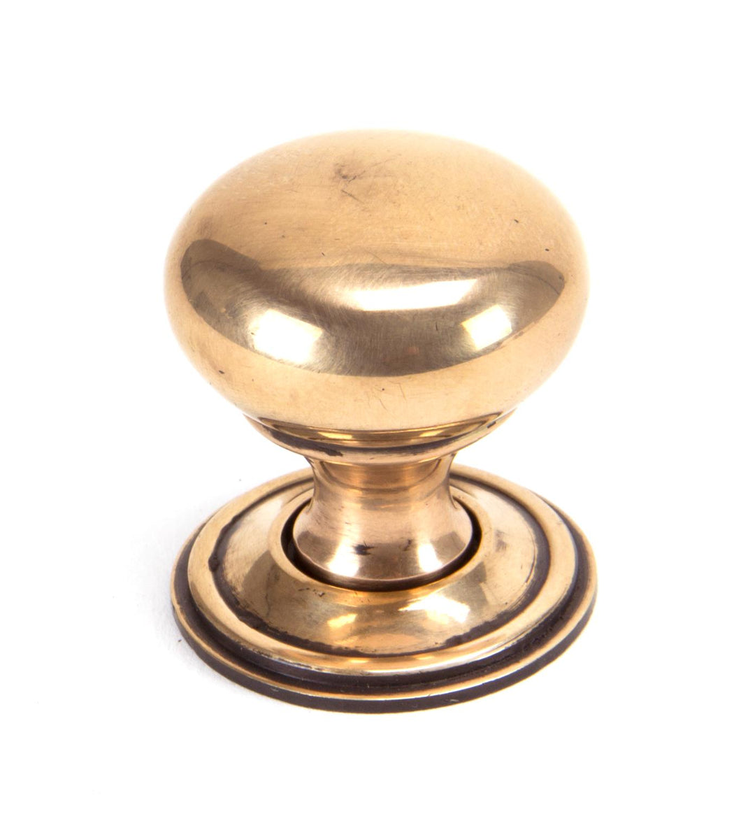 91950 Polished Bronze Mushroom Cabinet Knob 32mm
