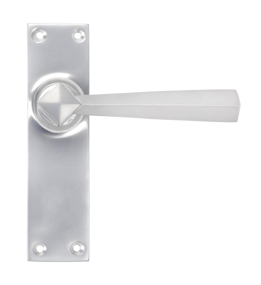 91970 Satin Chrome Straight Lever Latch Set