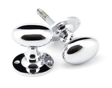 Load image into Gallery viewer, 91975 Polished Chrome Oval Mortice/Rim Knob Set

