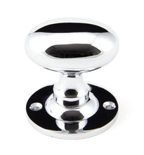 Load image into Gallery viewer, 91975 Polished Chrome Oval Mortice/Rim Knob Set
