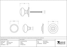 Load image into Gallery viewer, 91979 Satin Chrome Round Centre Door Knob
