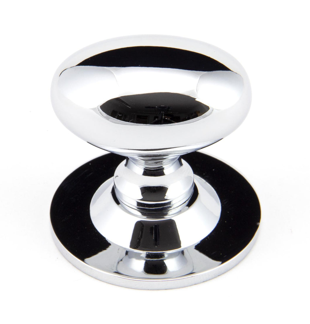 92033 Polished Chrome Oval Cabinet Knob 40mm