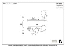 Load image into Gallery viewer, 92042 Aged Brass Prestbury Sash Hook Fastener
