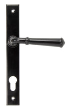 Load image into Gallery viewer, 92061 Black Regency Slimline Lever Espag. Lock Set

