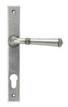 Load image into Gallery viewer, 92062 Pewter Regency Slimline Lever Espag. Lock Set
