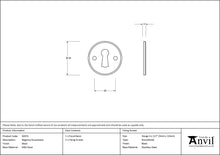 Load image into Gallery viewer, 92072 Black Regency Escutcheon
