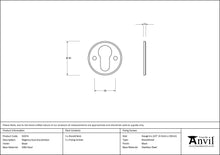 Load image into Gallery viewer, 92074 Black Regency Euro Escutcheon
