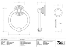 Load image into Gallery viewer, 92075 External Beeswax Regency Door Knocker
