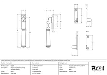 Load image into Gallery viewer, 92103 Black Locking Night-Vent Regency Fastener
