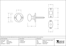 Load image into Gallery viewer, 92130 External Beeswax Oval Rack Bolt
