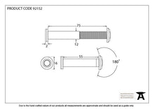 Load image into Gallery viewer, 92152 Black Door Viewer 180° (55-75mm Door)
