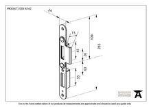 Load image into Gallery viewer, 92162 BZP Winkhaus Centre Latch Keep LH 44mm Door
