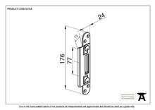 Load image into Gallery viewer, 92164 BZP Winkhaus Heritage Hook Strike Keep 44mm Door
